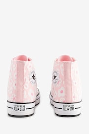 Converse Pink Floral Textured Eva Lift Youth Trainers - Image 7 of 12