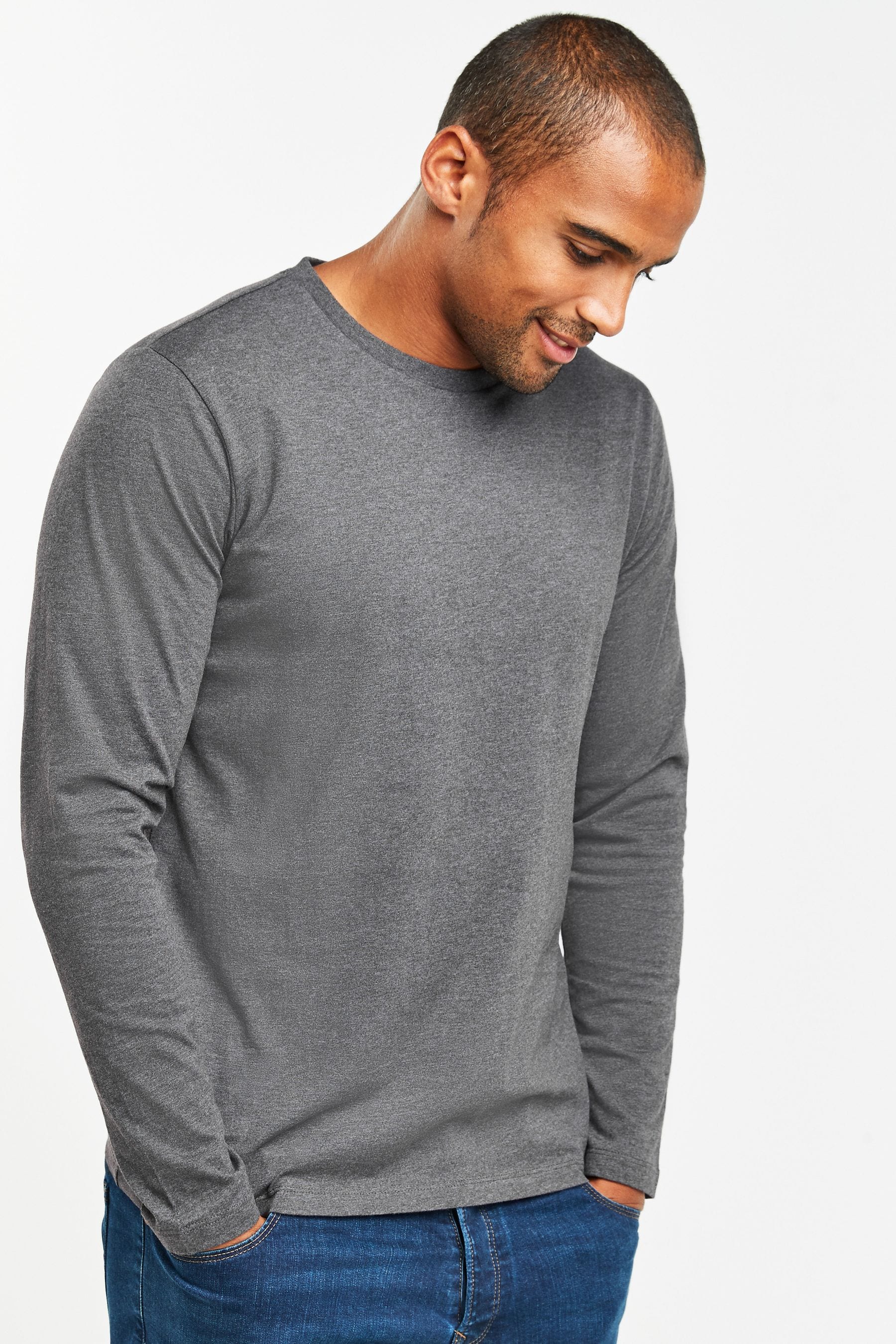 Mens long online sleeve top