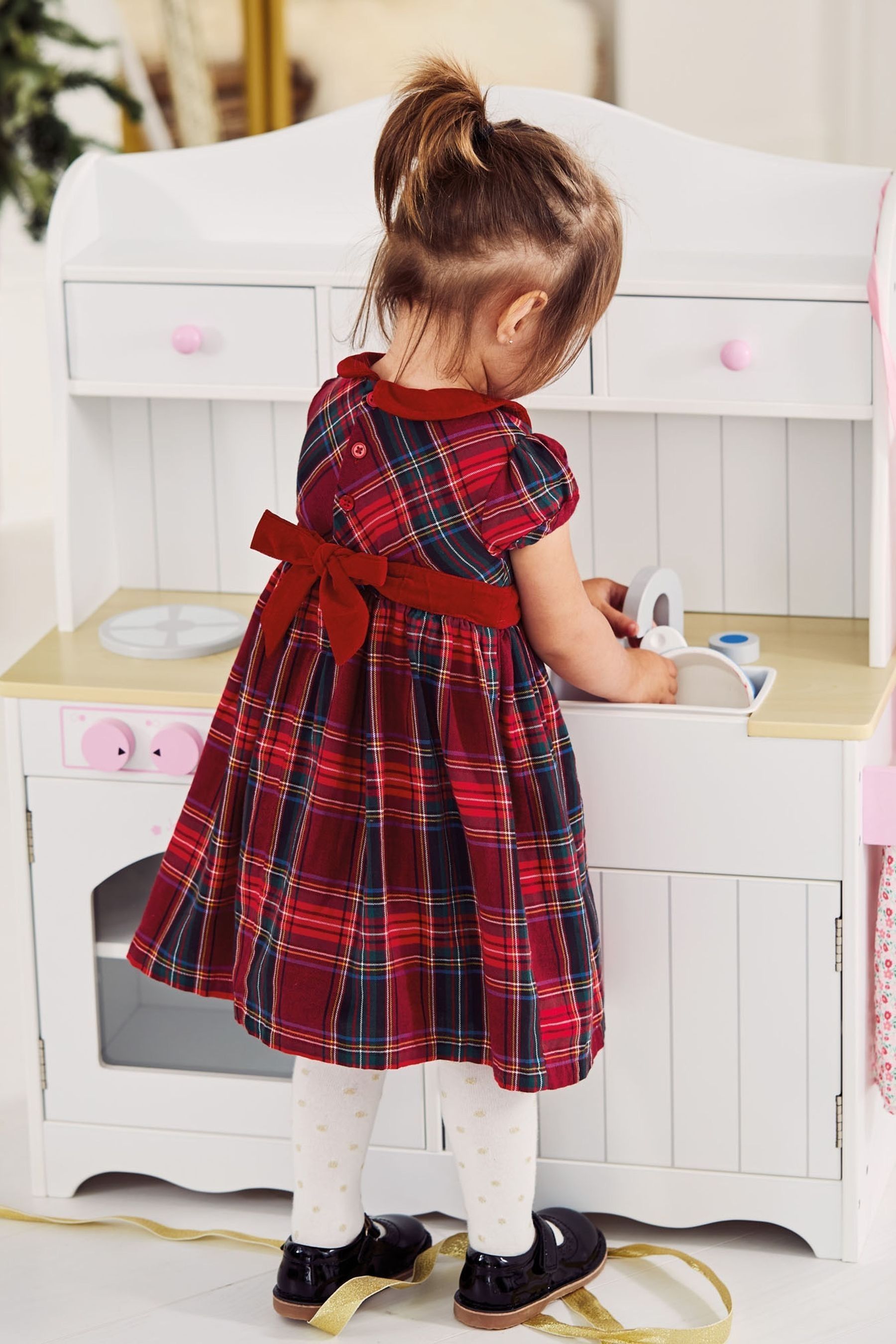 Buy JoJo Maman Bebe Classic Red Tartan Party Dress from the Next UK online shop