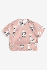 Pink Panda Short Sleeve Baby Coverall Bibs (6mths-3yrs) - Image 1 of 4