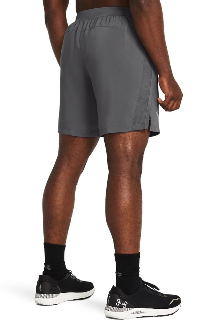 Under Armour Grey Launch 7'' Shorts - Image 2 of 7