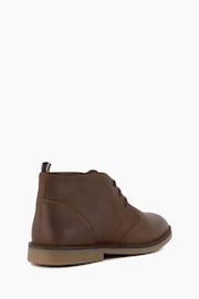 Dune London Brown Cashed Chukka Boots - Image 5 of 6
