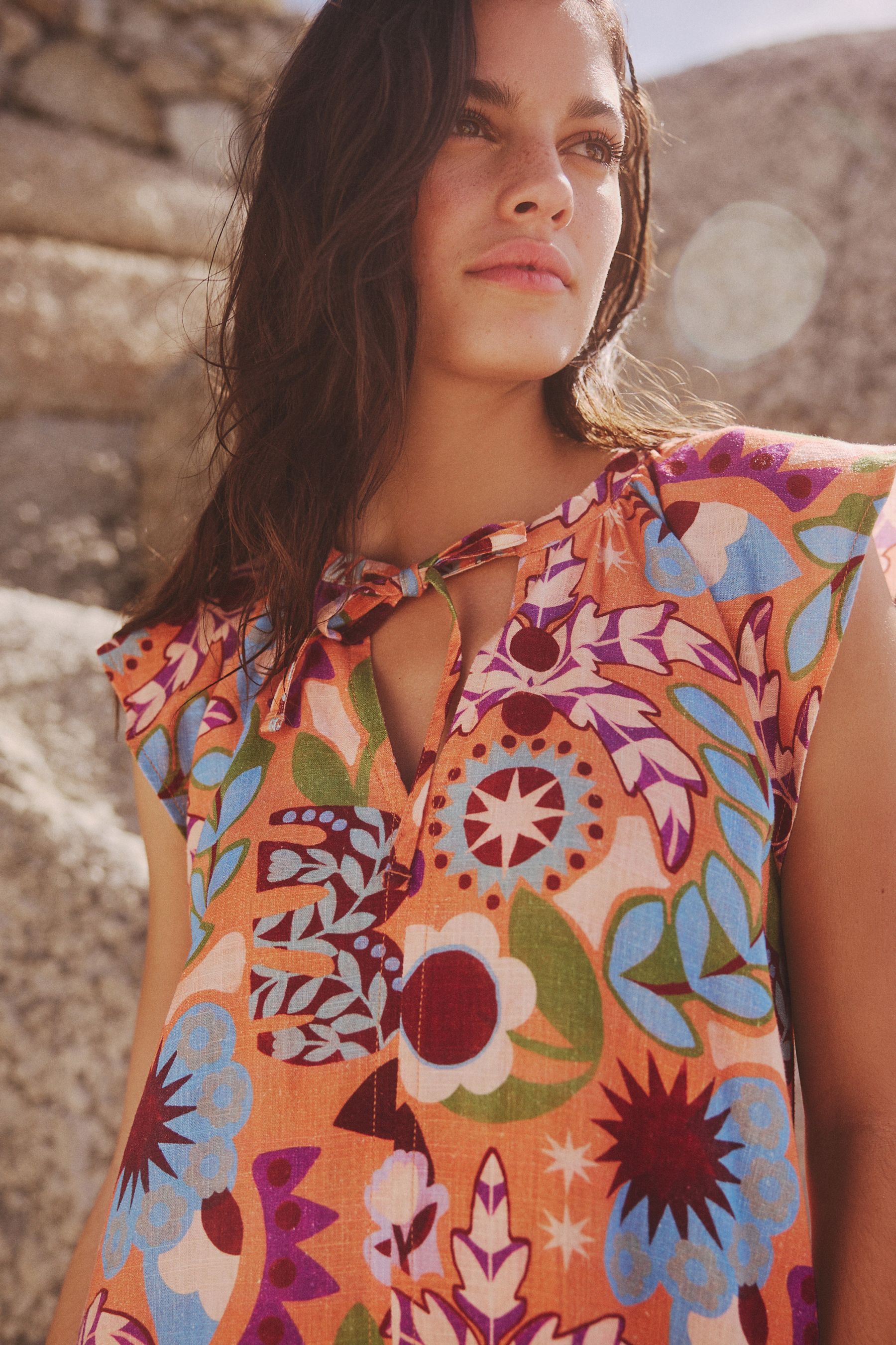 Next tropical print dress clearance