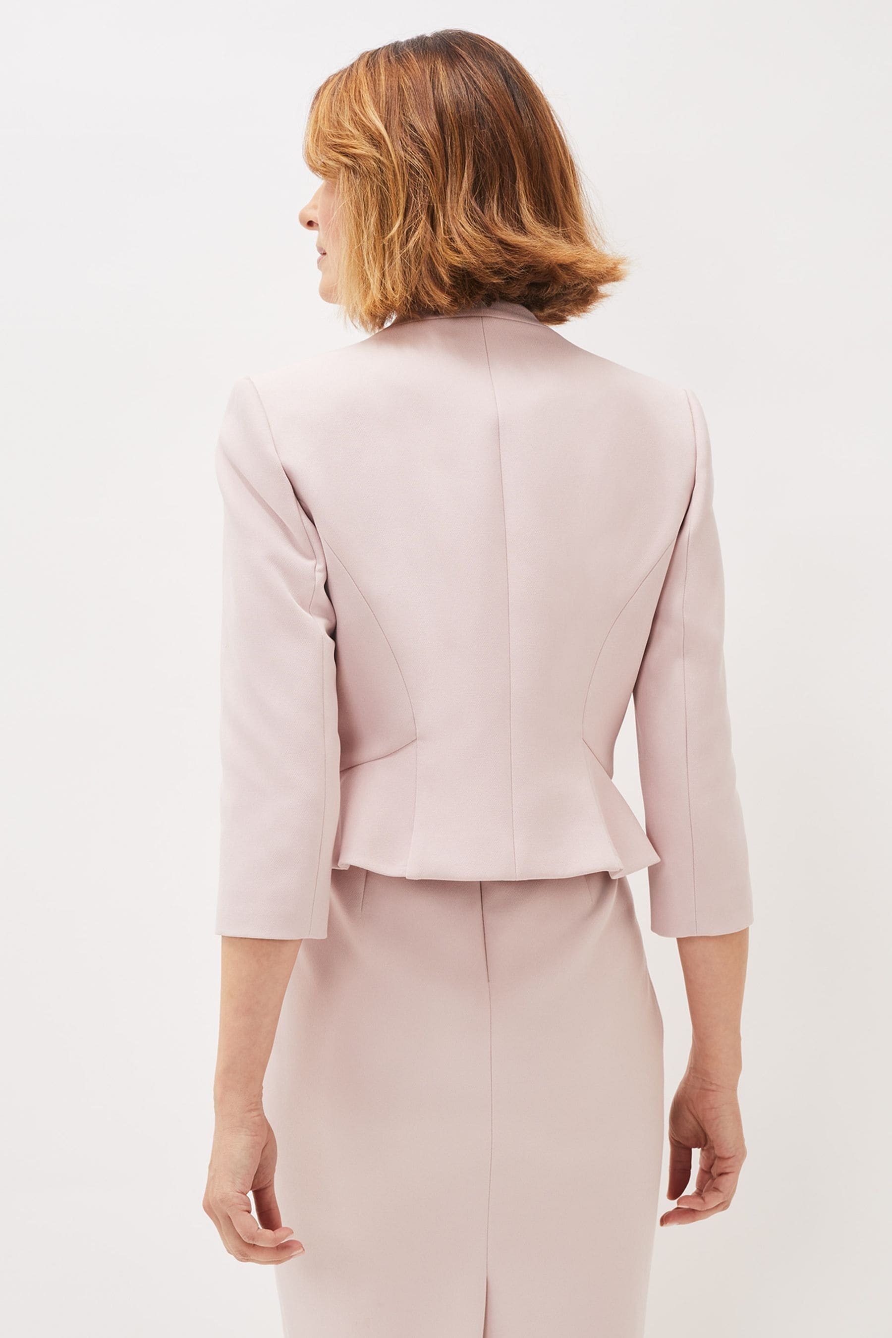 Phase Eight Pink Mariposa Plain Jacket