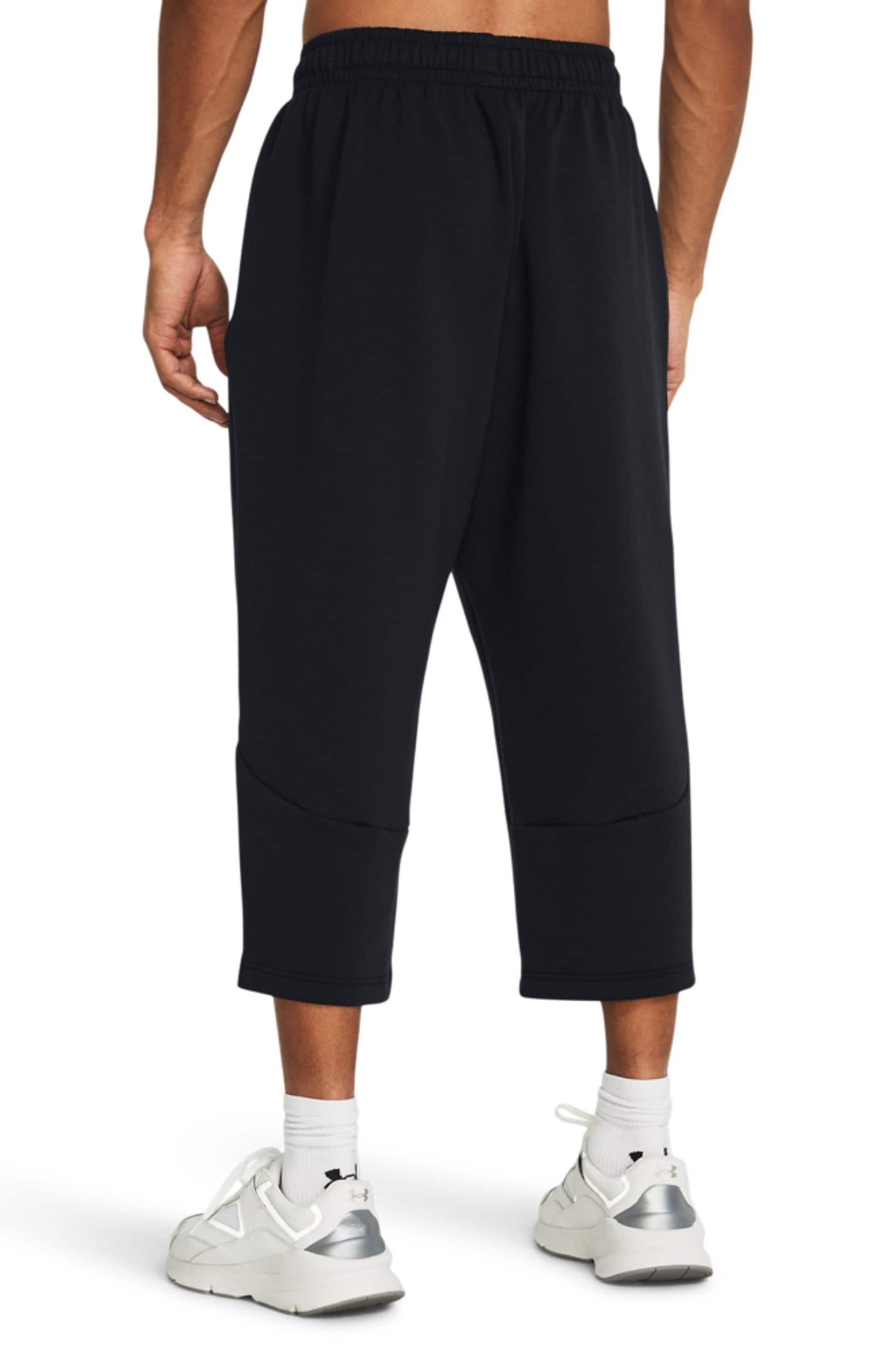 Under Armour Unstoppable Fleece Crop Black Trousers - Image 2 of 4