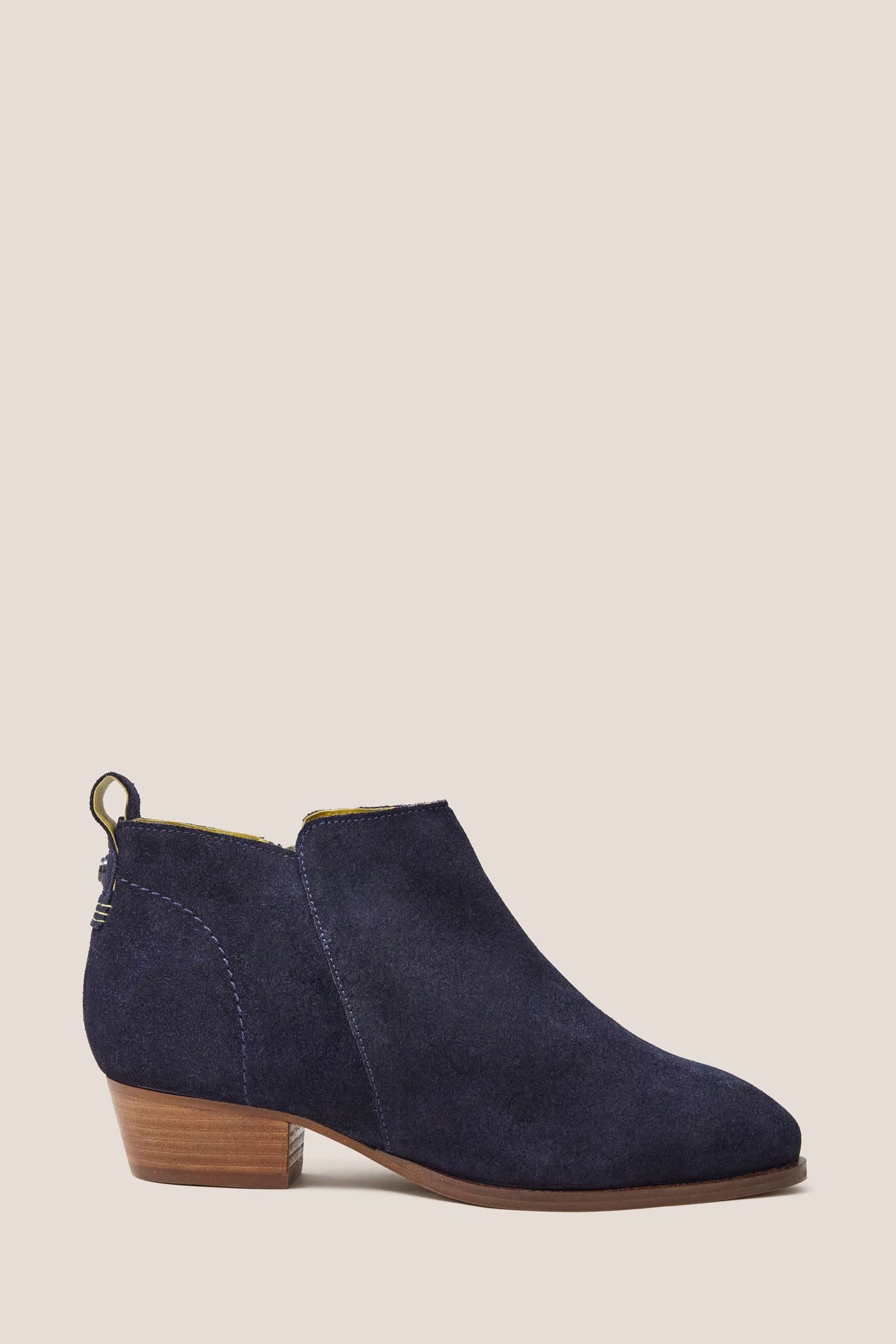 Navy blue suede ankle boots uk online