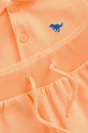 Orange Short Sleeve Polo and Shorts Set (3mths-7yrs) - Image 7 of 7