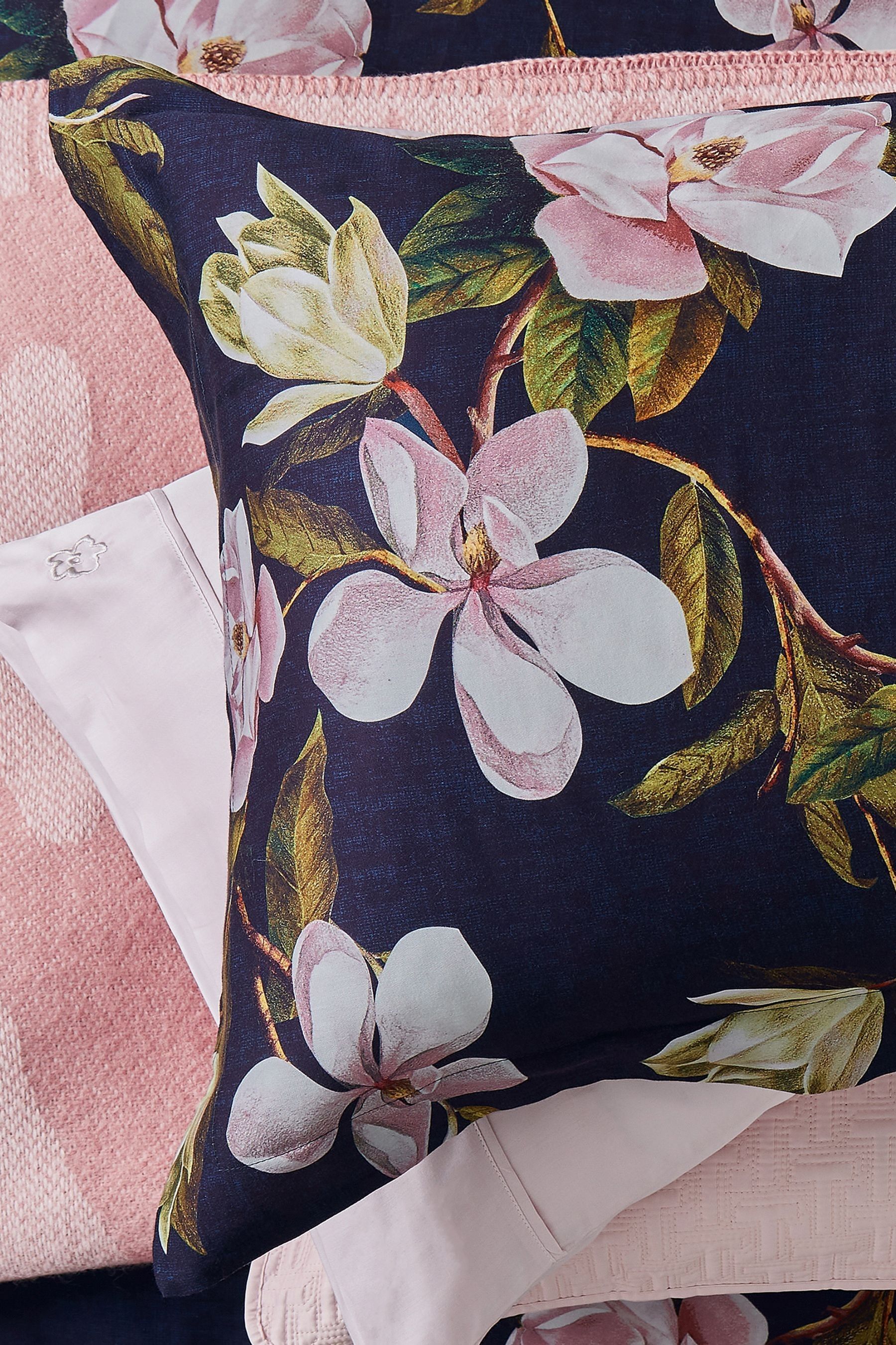 Ted Baker Blue Opal Floral Duvet Cover and Pillowcase Set
