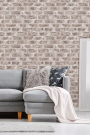 Urban Walls Grey Warehouse Brick Wallpaper - Image 2 of 4