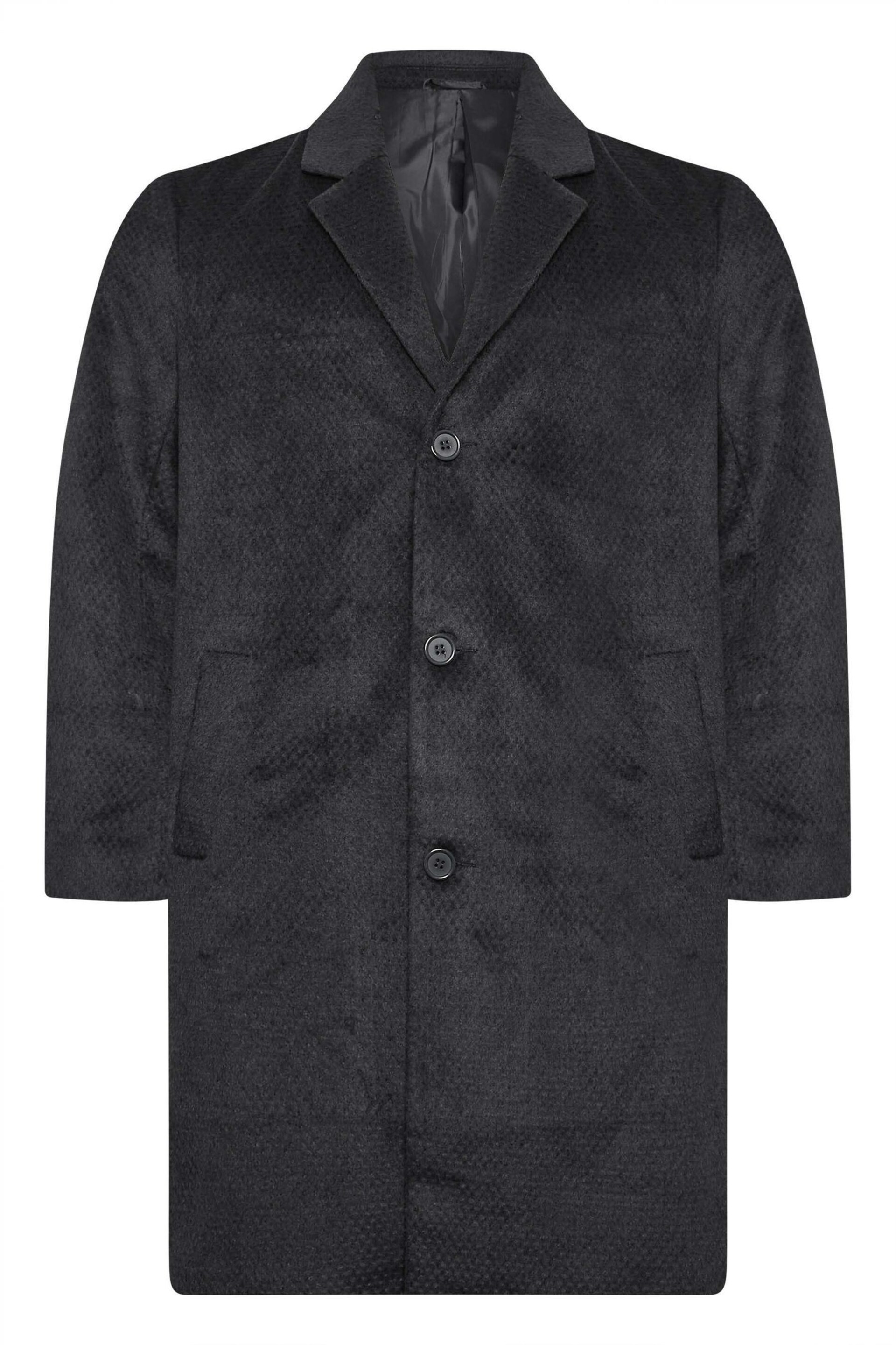 BadRhino Big & Tall Black Single Brested Coat - Image 2 of 3