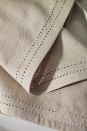 Natural Edge Trim Cotton Napkins Set of 4 - Image 2 of 3