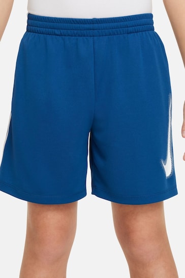 Nike Teal Blue Dri-FIT Multi+ Graphic Training Shorts