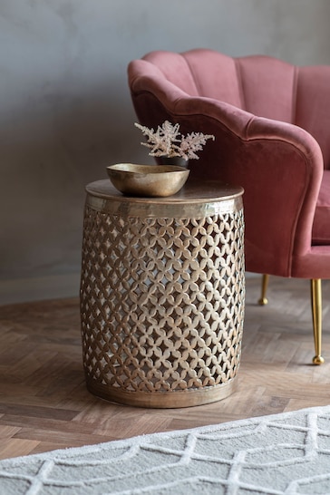 Gallery Home Gold Side Table