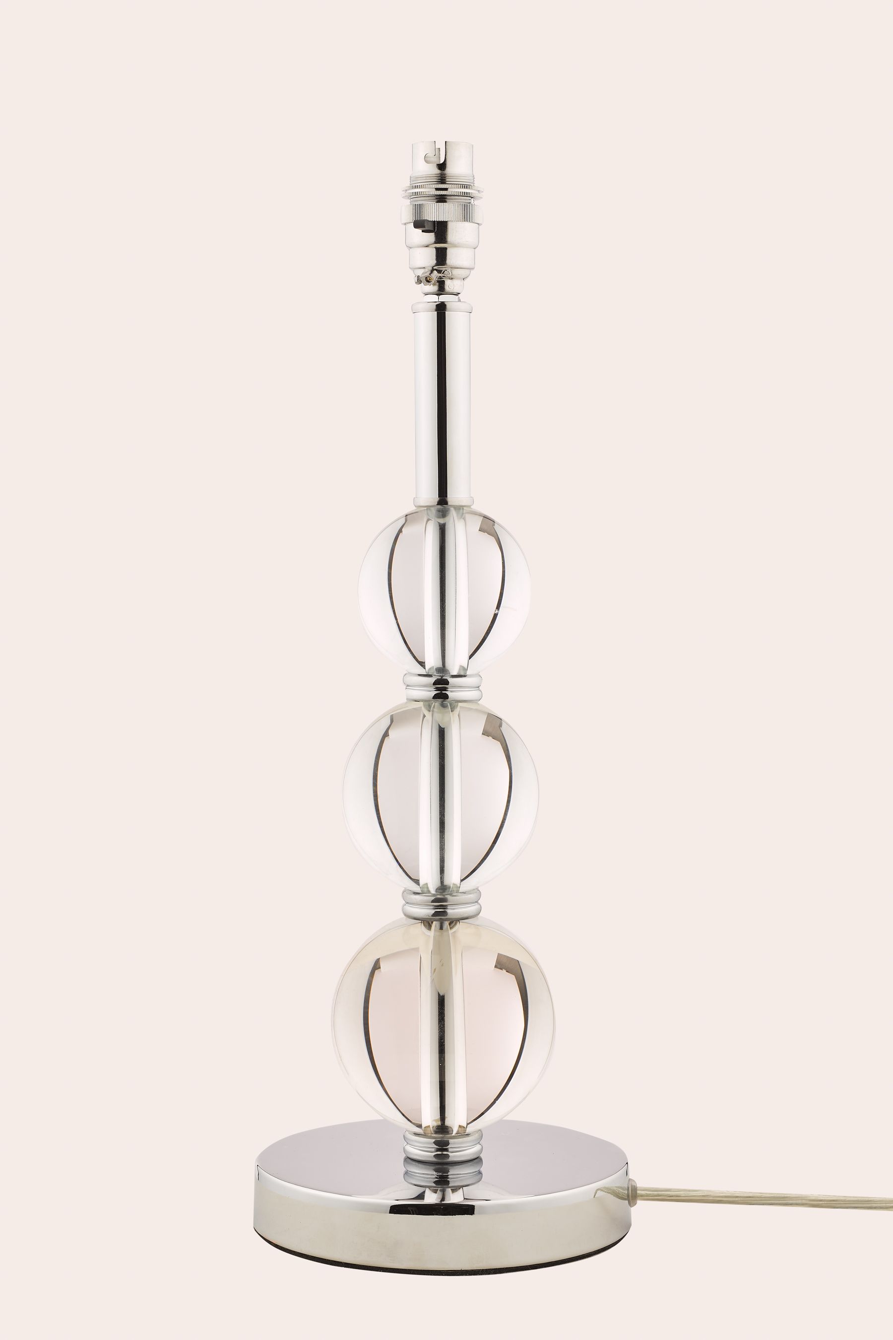 Buy Laura Ashley Clear Selby Glass Ball Large Table Lamp Base from