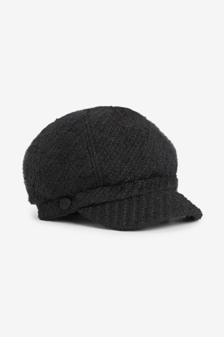 Black Baker Boy Hat - Image 5 of 5