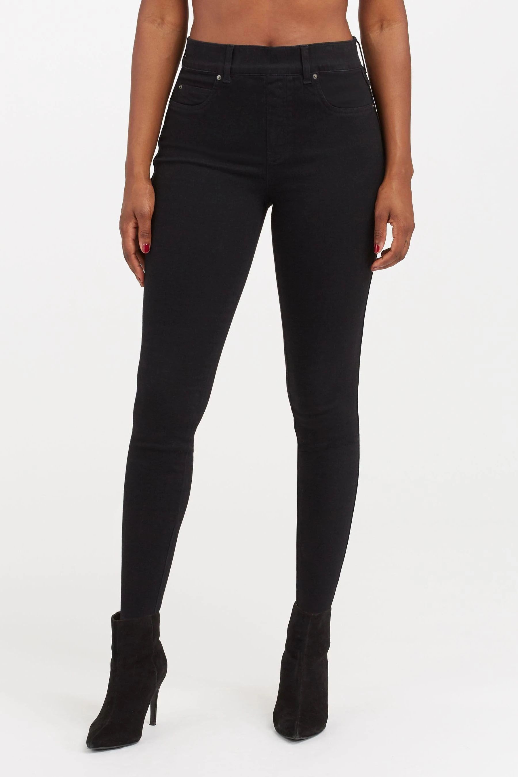 Spanx black denim leggings sale