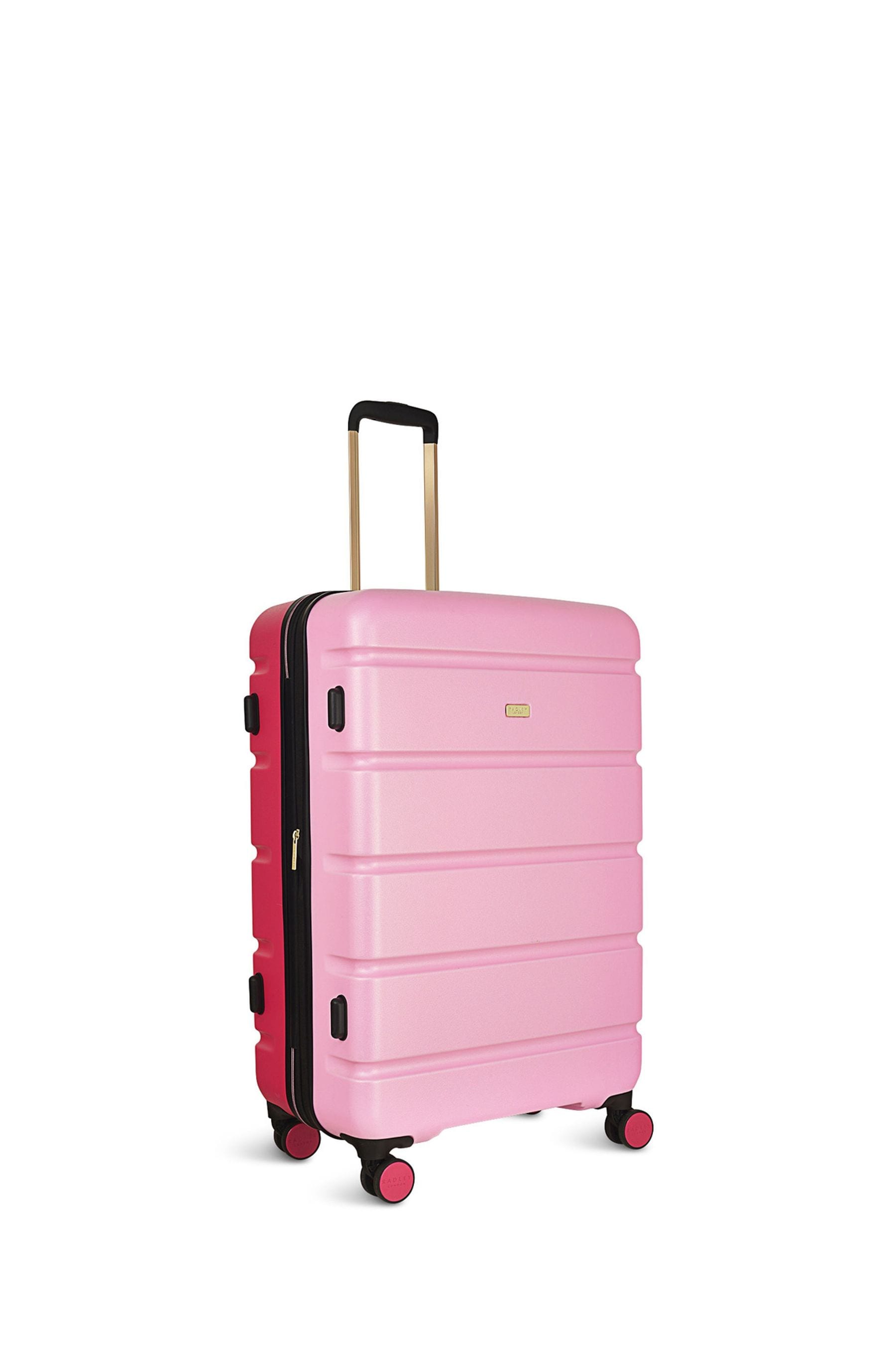 Buy Radley London Pink Lexington Colour Block 4 Wheel Large Suitcase from the Next UK online shop