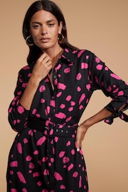 Dancing Leopard Dove Maxi Shirt Dress - Image 4 of 4