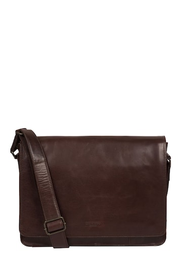 medium leather tote bag Brown