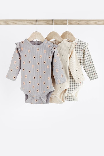 Monochrome Baby Bodysuits 3 Pack