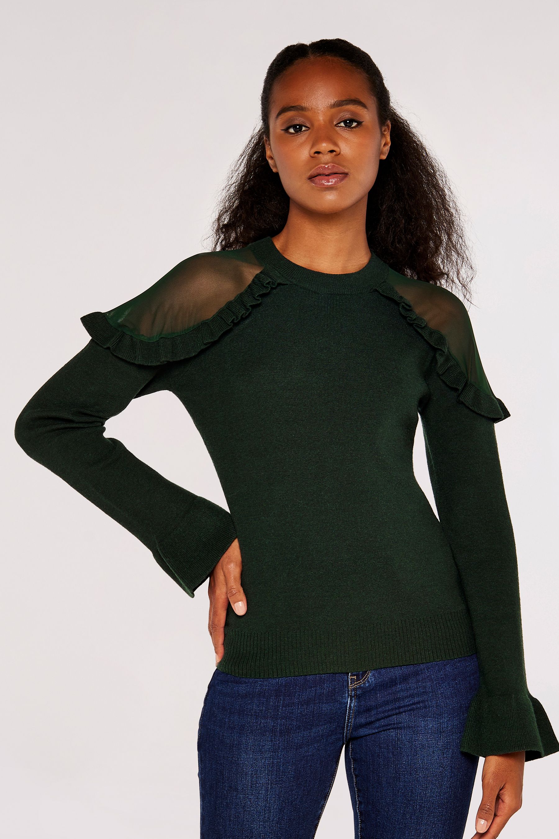 Dark green mesh top new arrivals