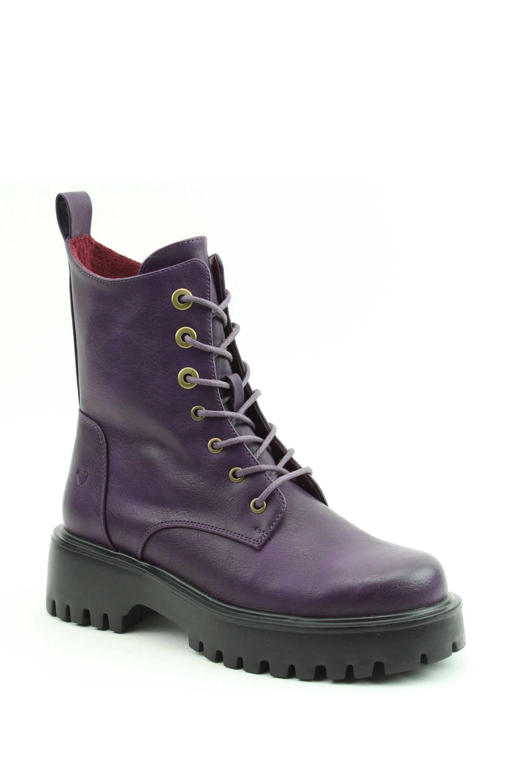 Ladies purple ankle boots cheap
