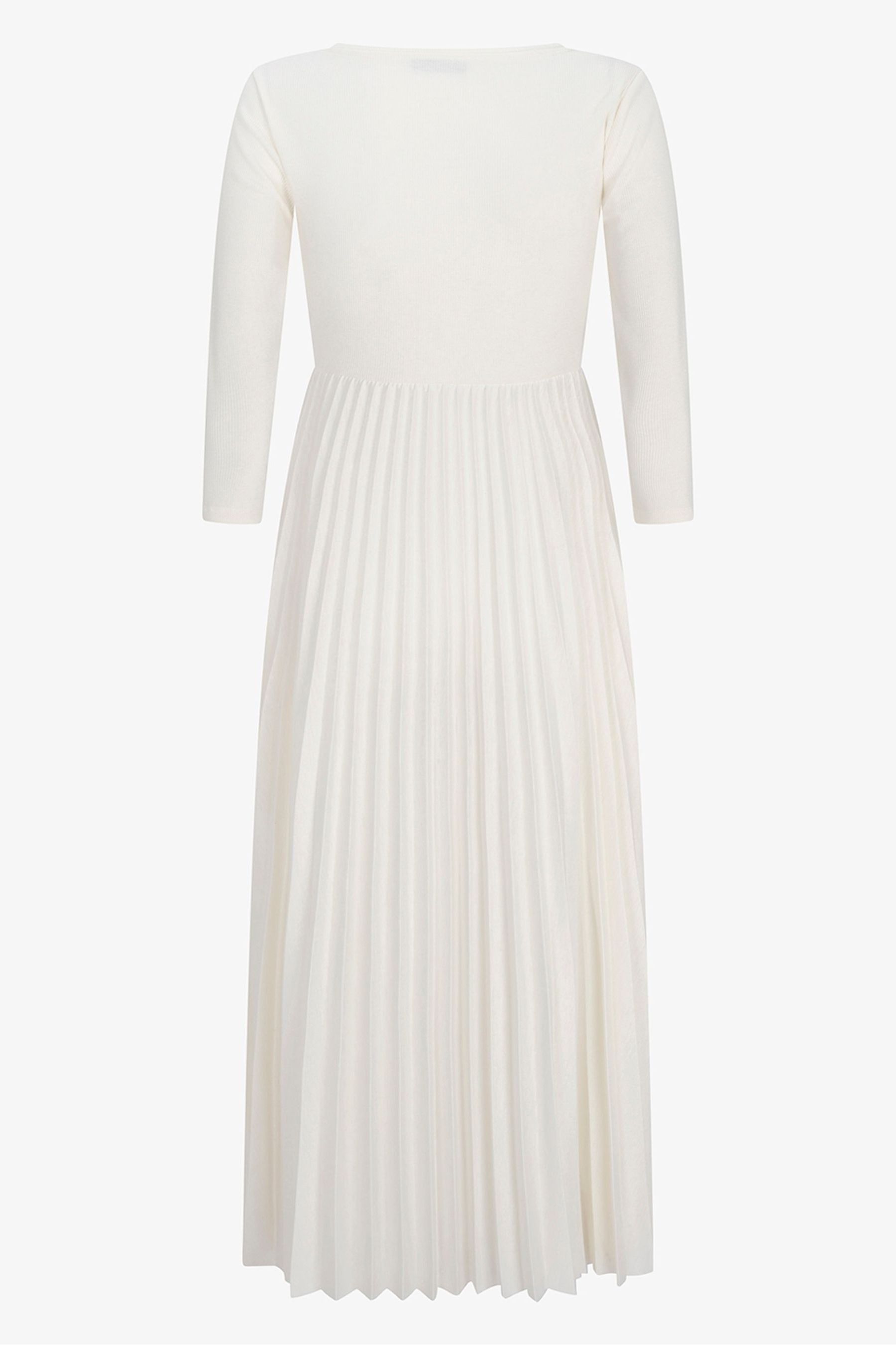 Buy Mint Velvet White Jersey Pleat Maxi Dress from Next Luxembourg
