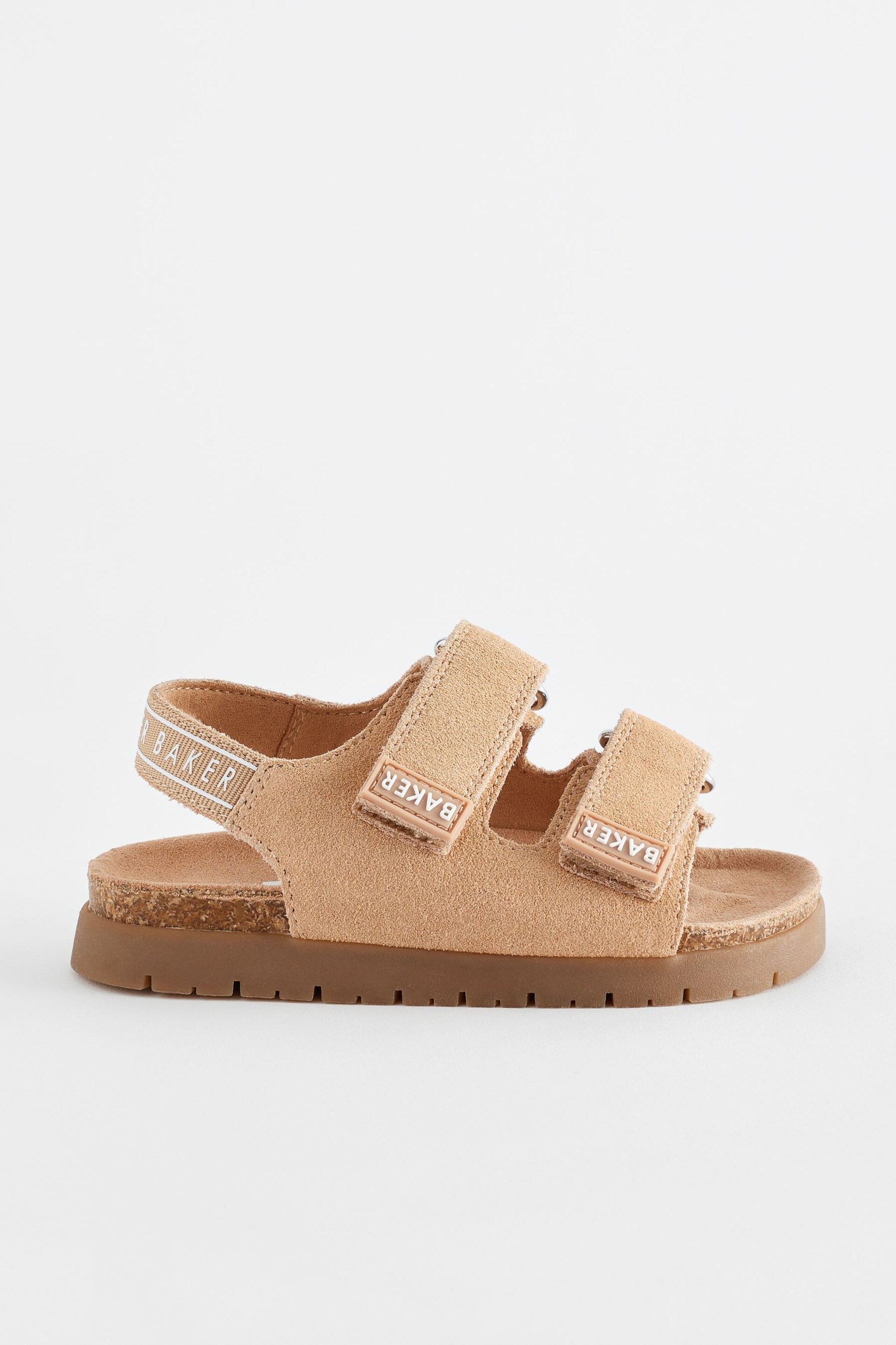 Baker by Ted Baker Boys Suede Footbed Sandals - Image 2 of 6