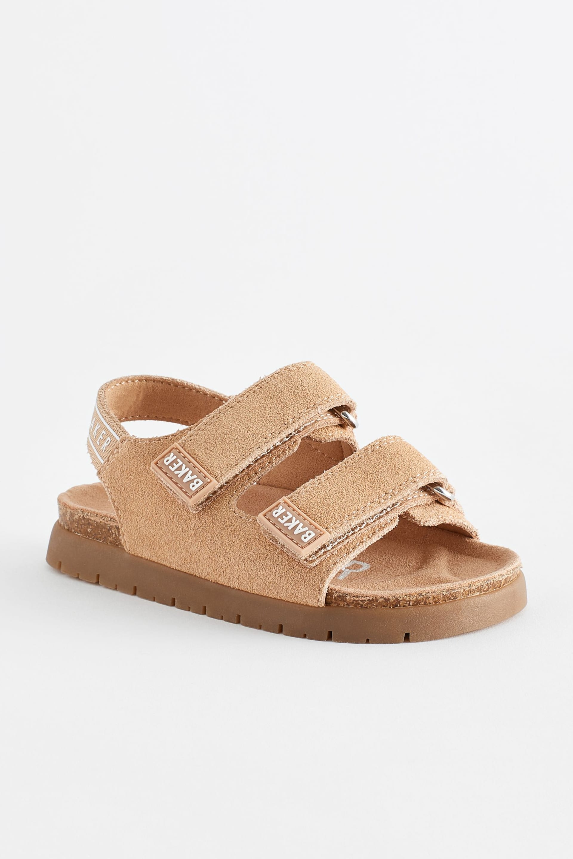 Baker by Ted Baker Boys Suede Footbed Sandals - Image 3 of 6
