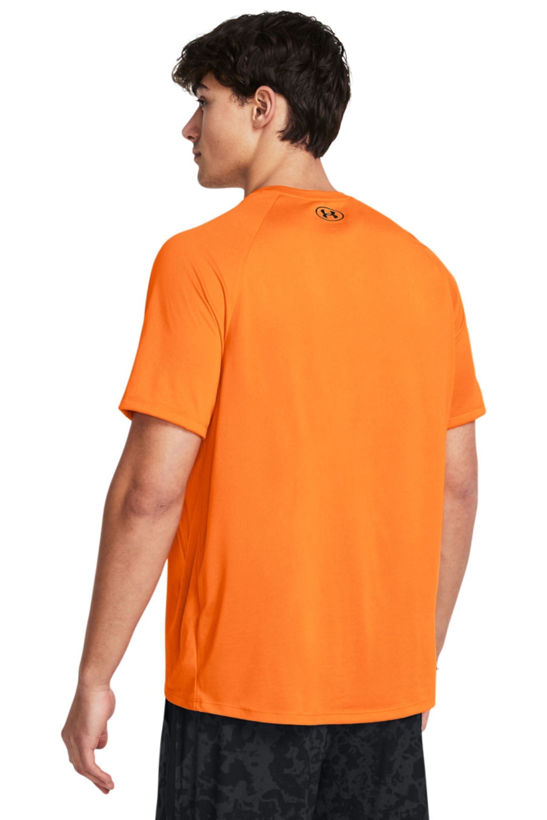 Bright orange under armour shirt shop
