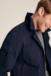 Joules Taddington Navy Blue Cotton Field Jacket - Image 4 of 9