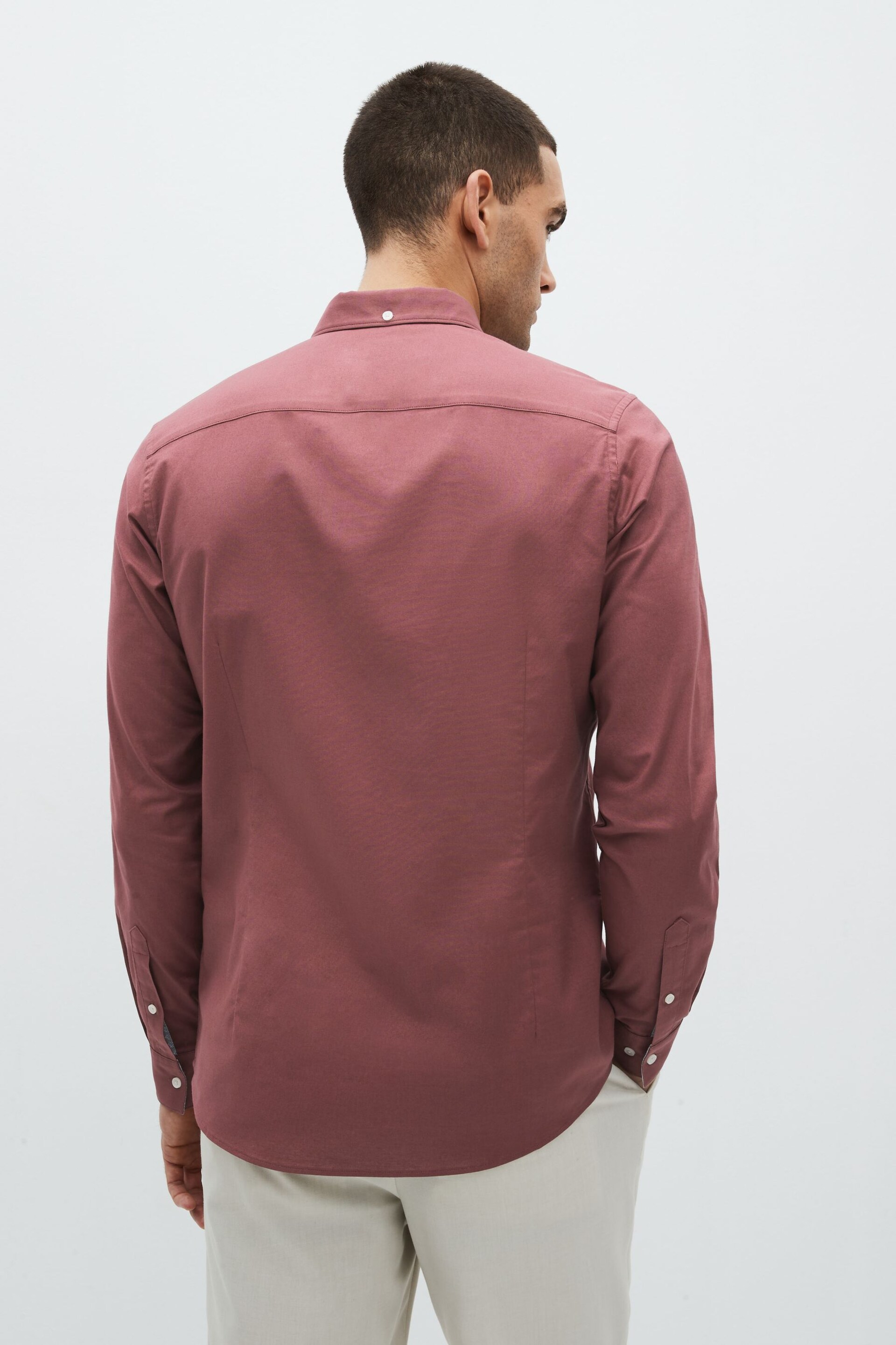 Pink Stretch Oxford Long Sleeve Shirt - Image 2 of 8