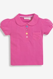 JoJo Maman Bébé Orchid Pretty Polo Shirt - Image 1 of 2