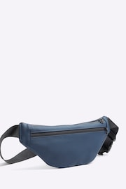 River Island Blue Rubberised Small Bumbag - Image 2 of 8