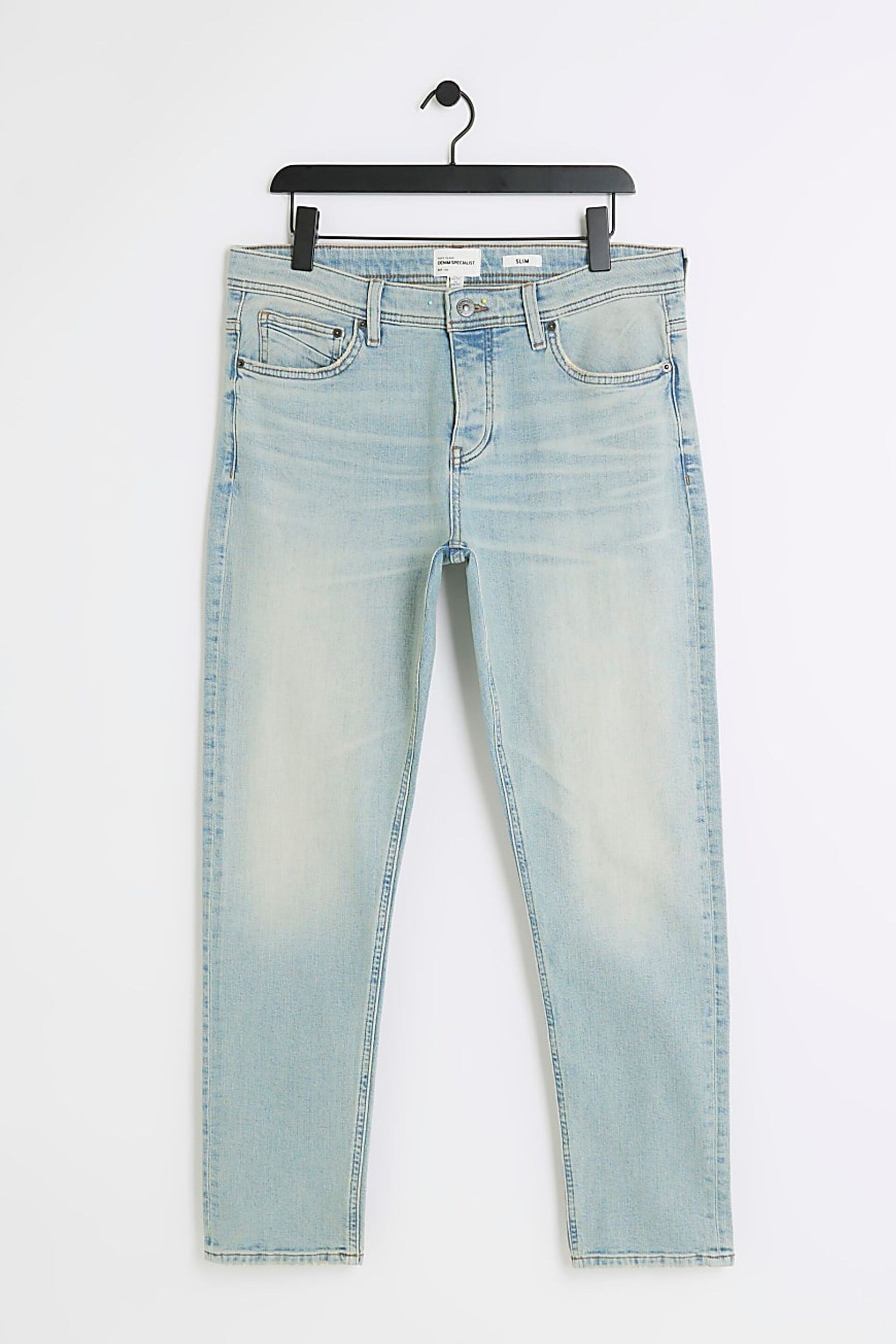 River Island Light blue Slim Fit Jeans - Image 5 of 6