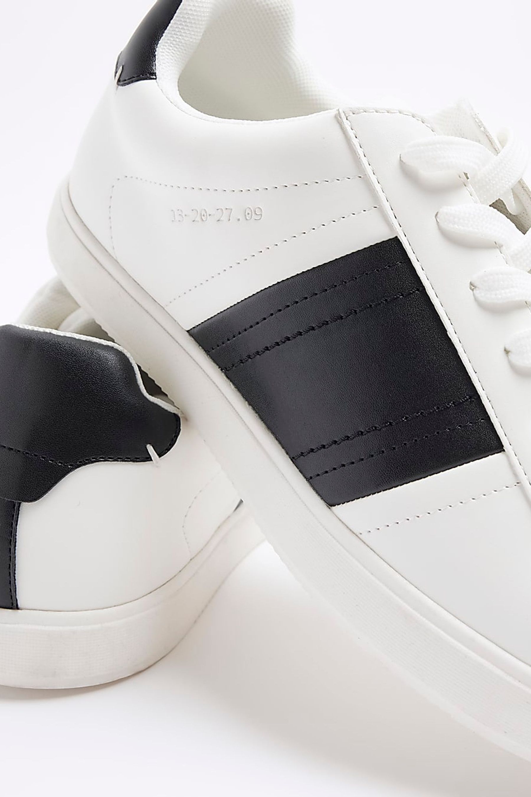 Buy River Island White Varsity Stripe Trainers from Next France
