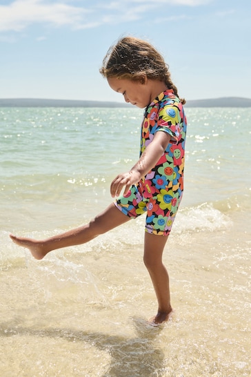 Multi Bright Floral Sunsafe Swimsuit (3mths-7yrs)