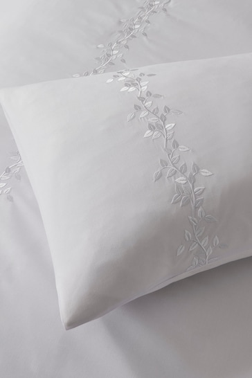 Sam Faiers White Alice Embroidery Duvet Cover & Pillowcase Set