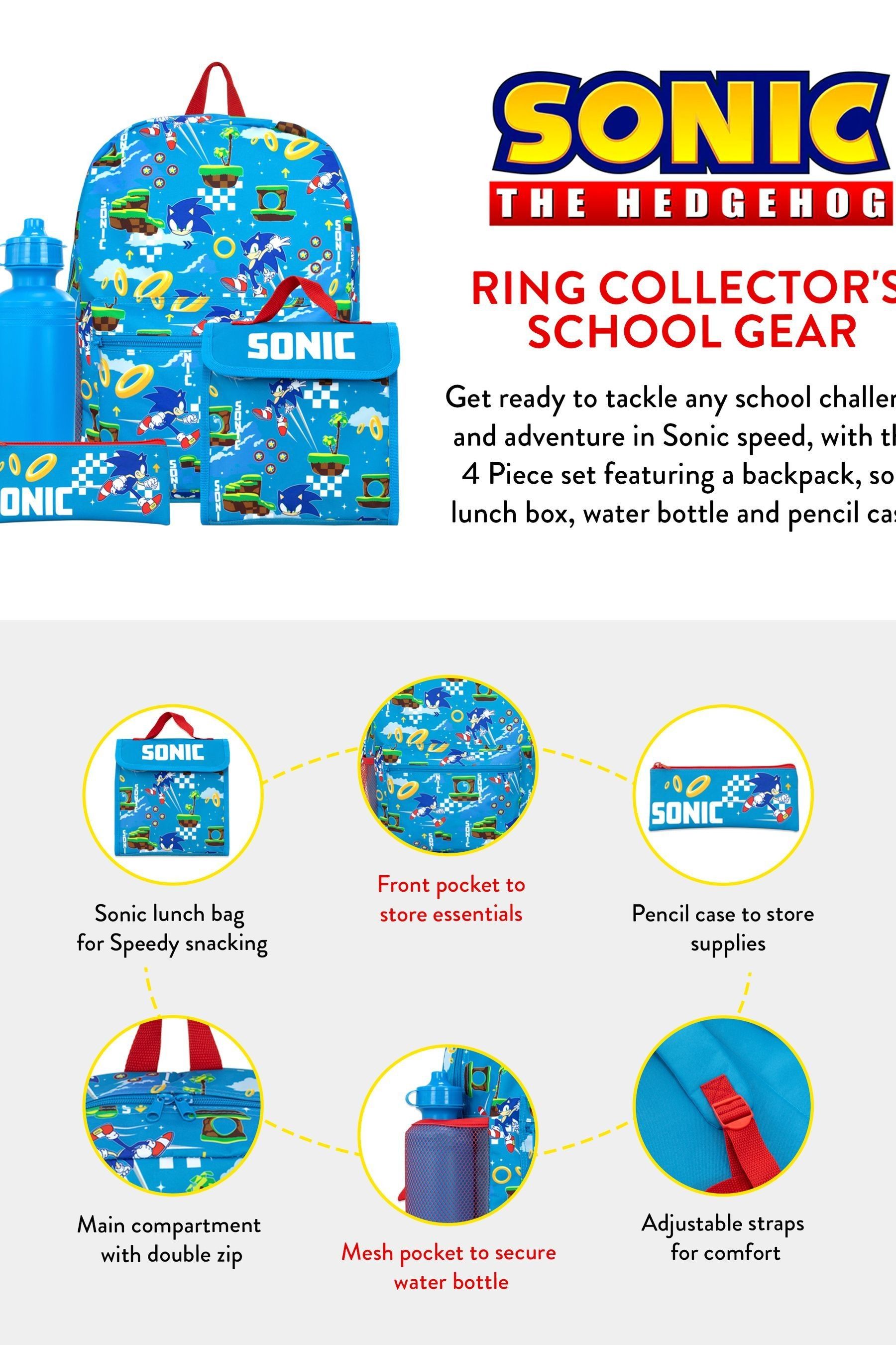 Sonic the hedgehog backpack set new arrivals