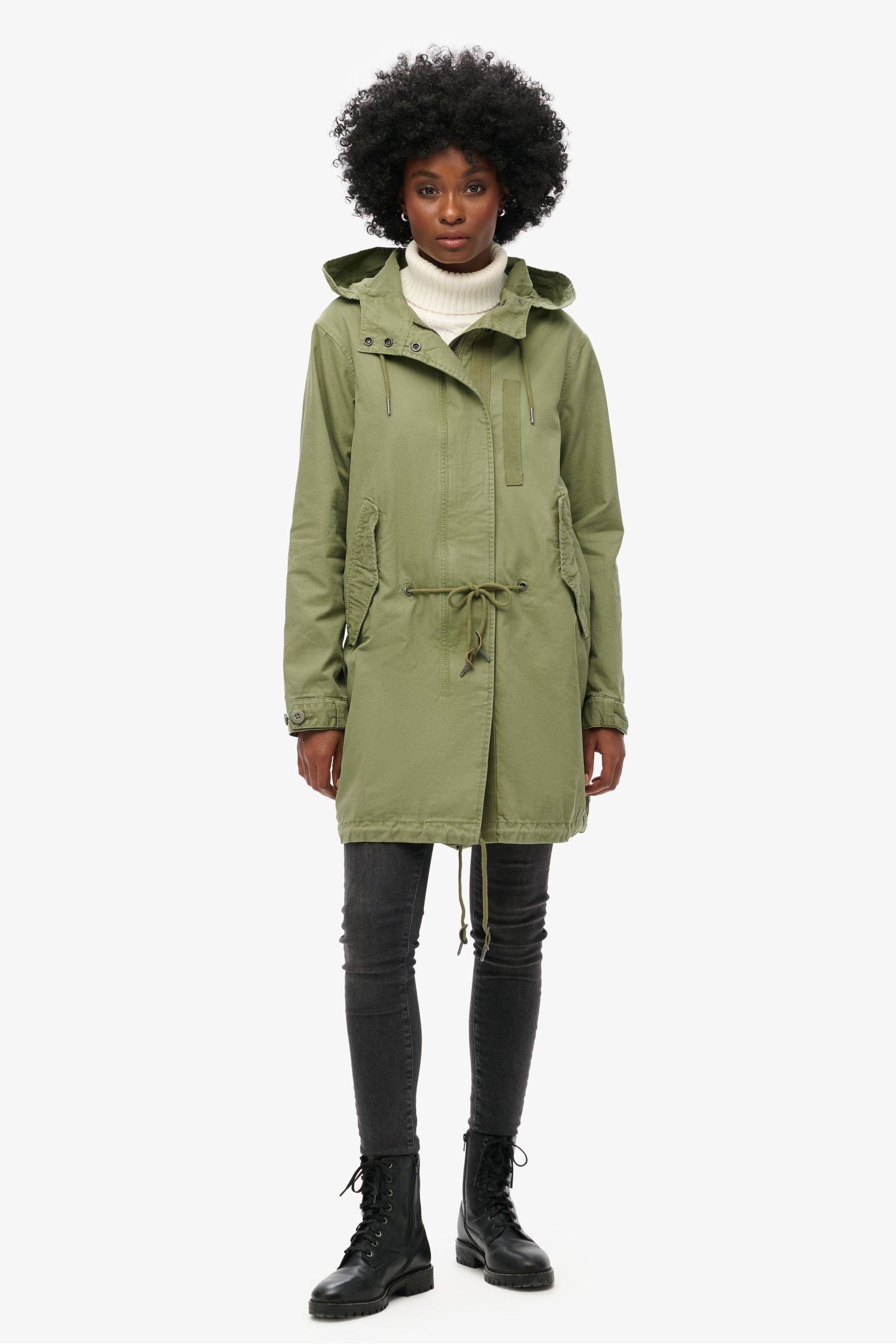 Buy Superdry Green Vintage Field Parka from Next Luxembourg