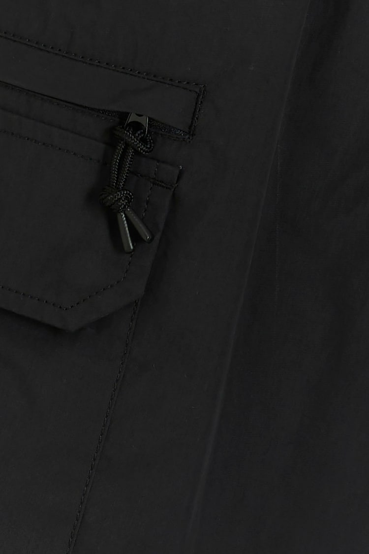 River Island Black Elasticated Cargo Shorts - Image 4 of 4