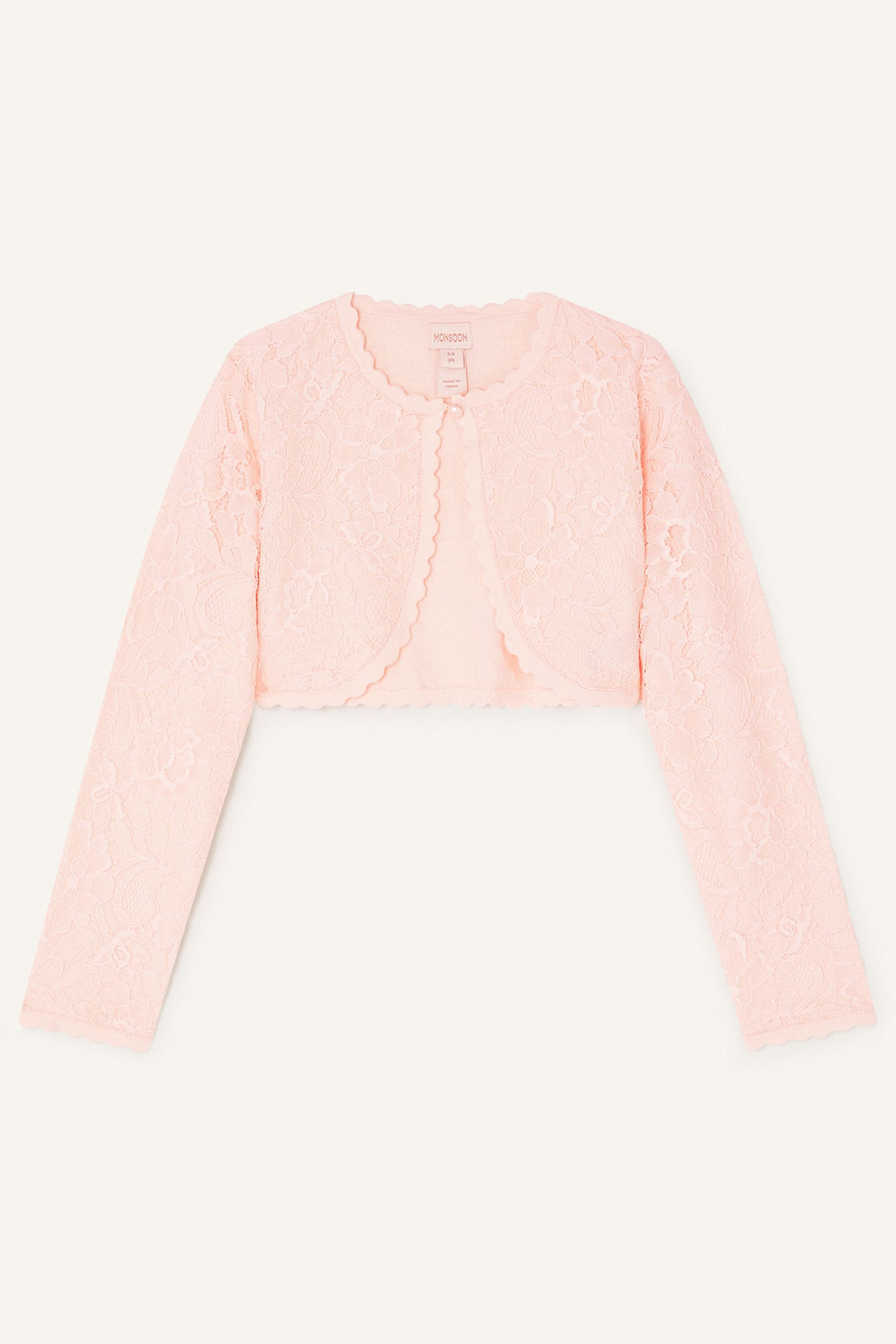 Light pink shop lace cardigan