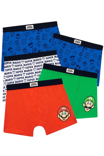 Character Multi White Super Mario Kids Underwear Multipack 5 Pack