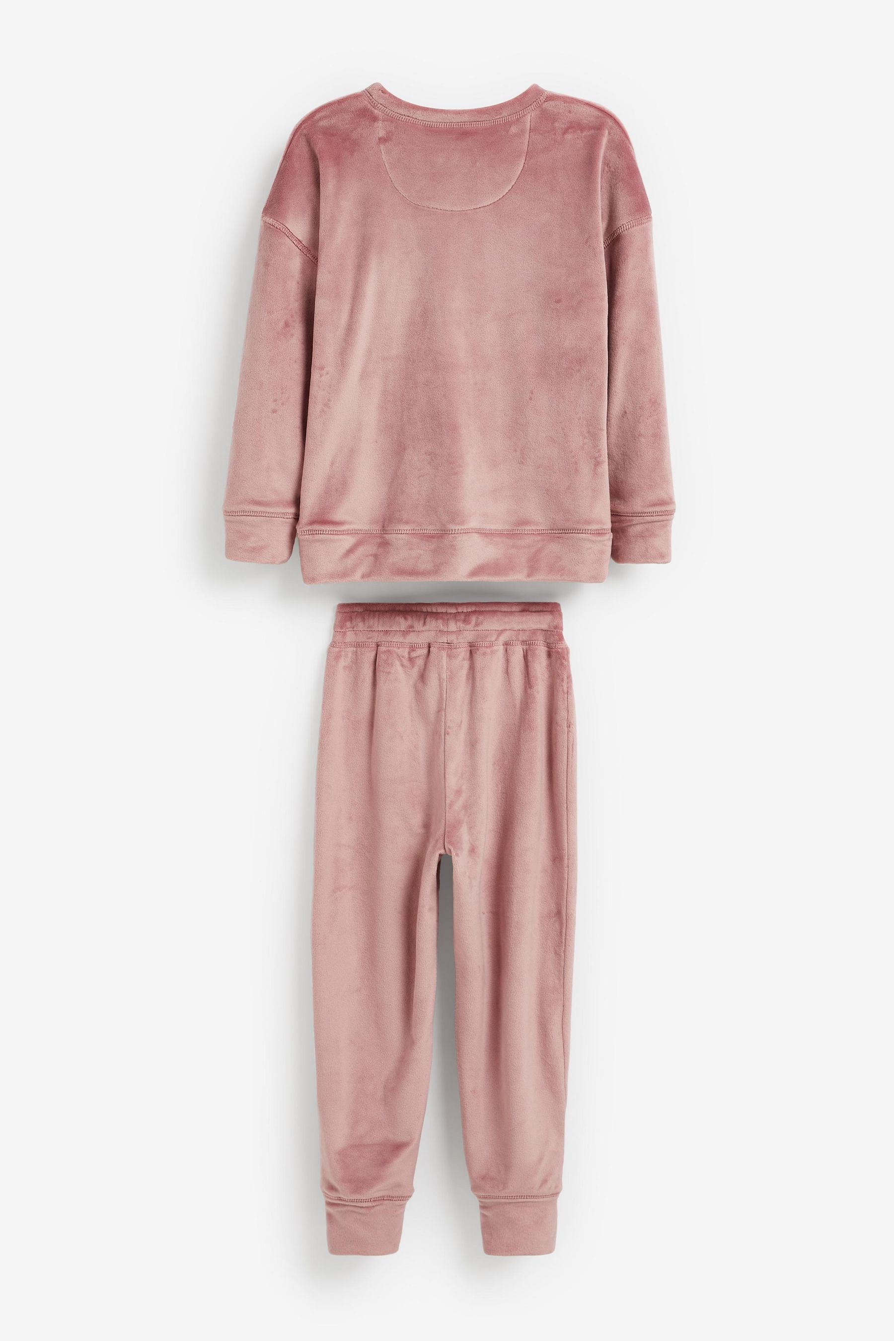 Pink velvet jogger set clearance
