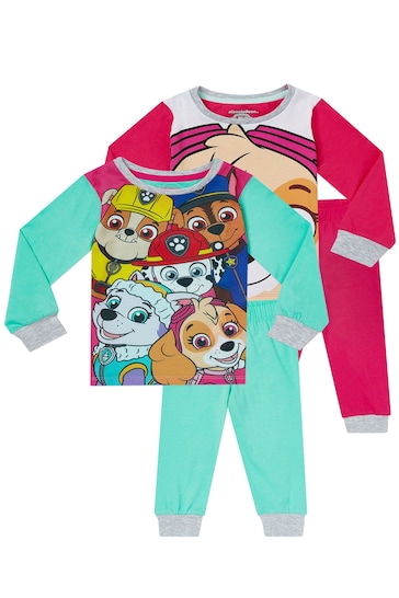 Character Pink Paw Patrol Skye And Everest Pyjamas 2 Pack