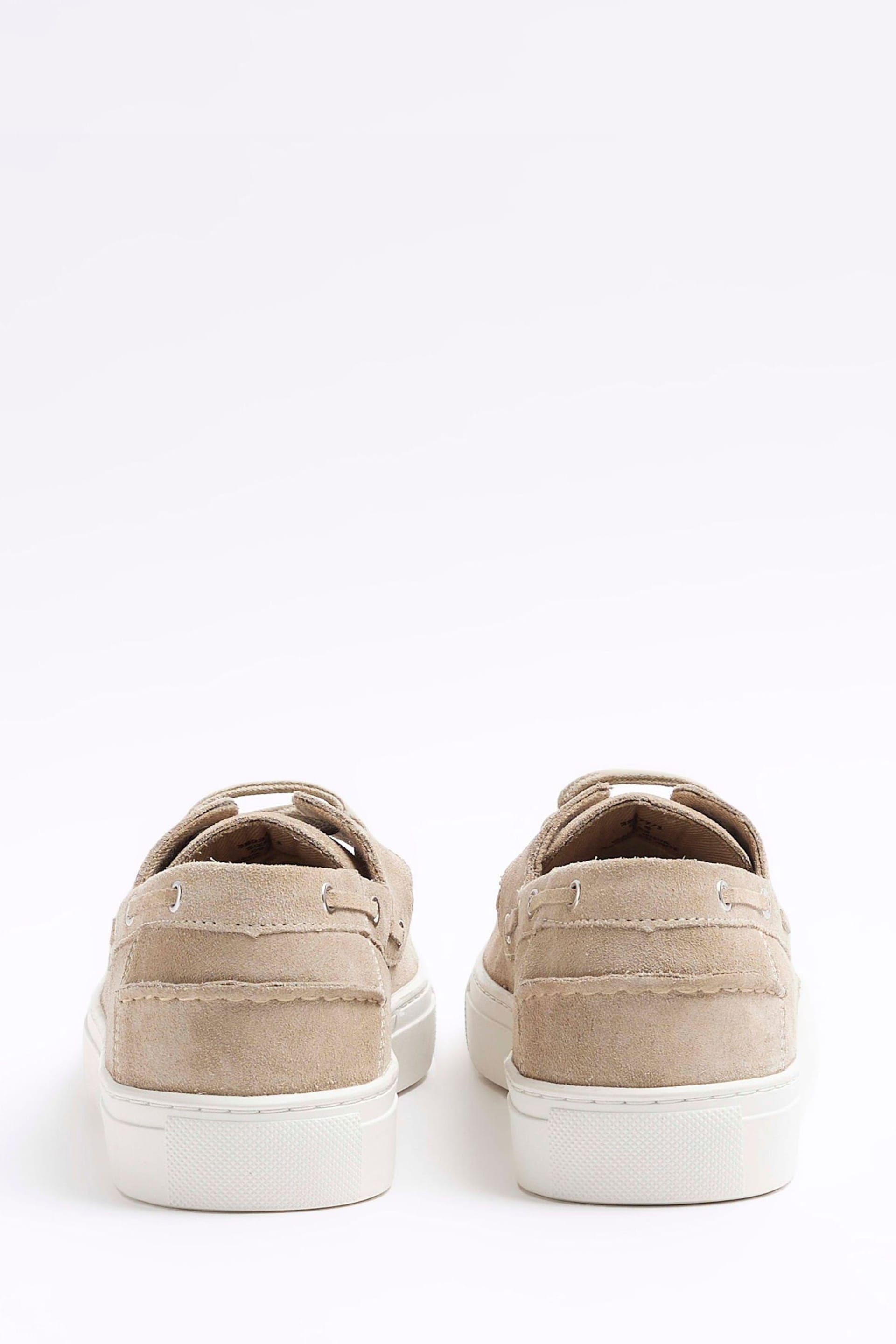 River Island Brown Suede Boat Shoes - Image 4 of 4