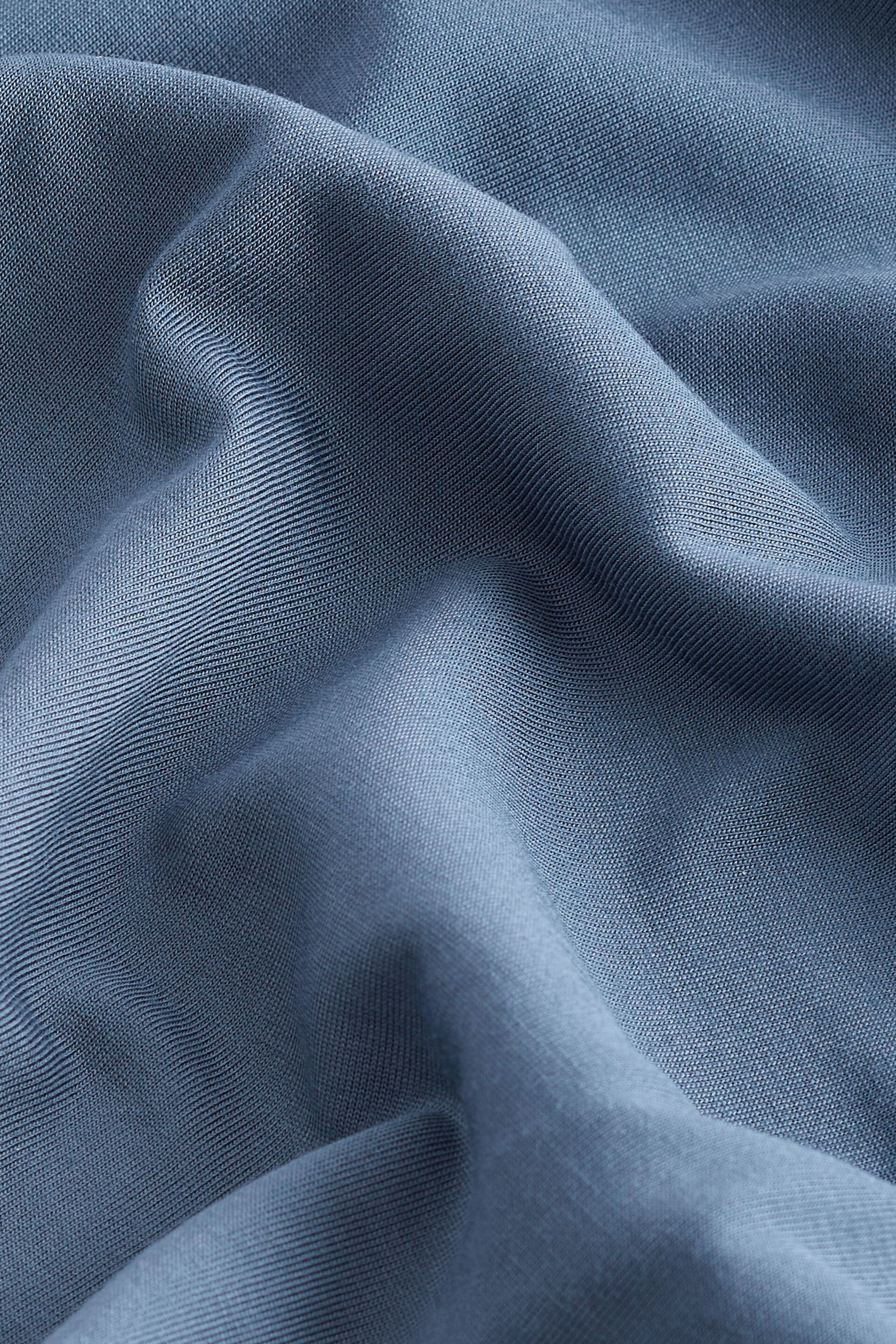 Blue Premium Woven Mix Shell Top - Image 5 of 5