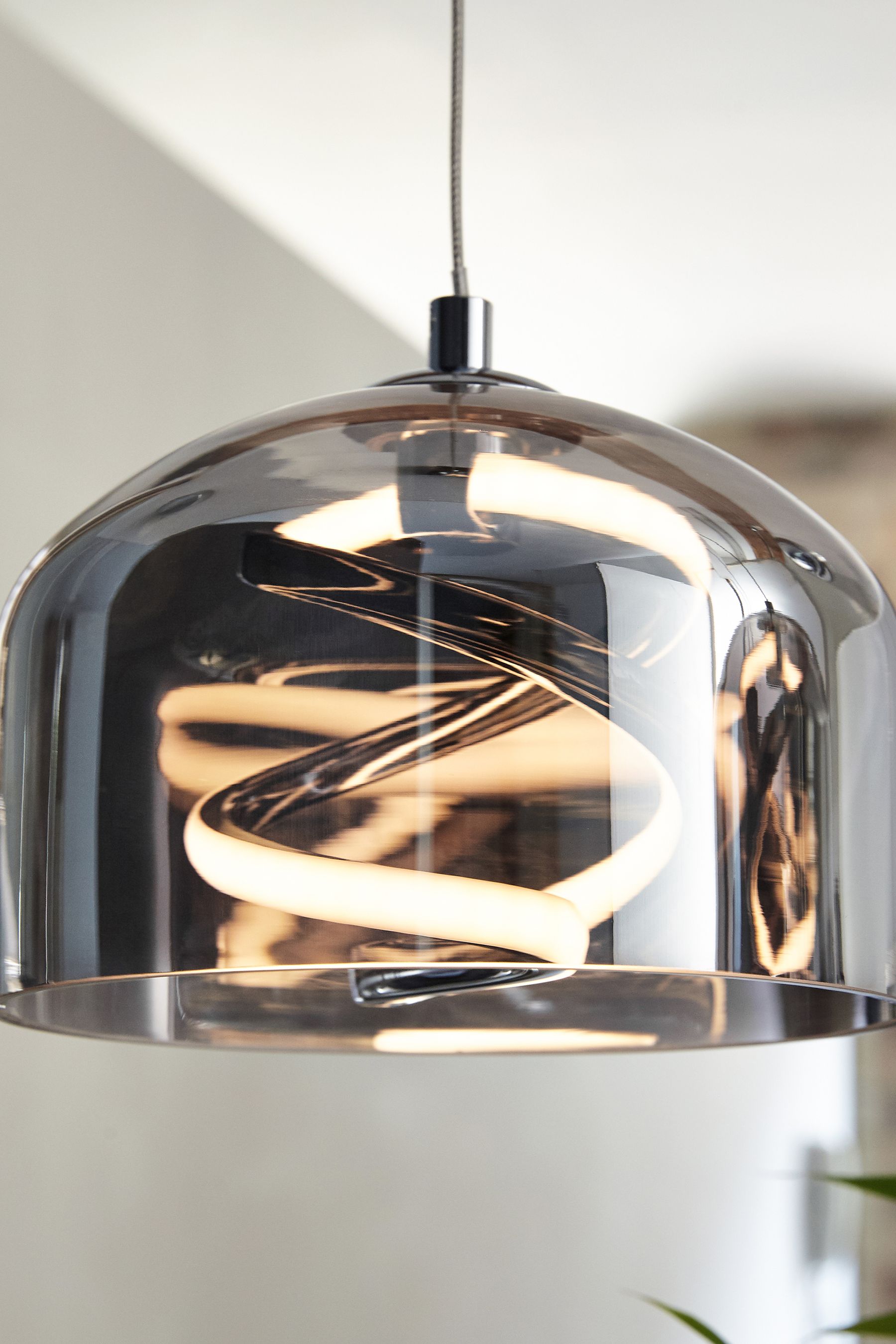 Grey glass sales ceiling light