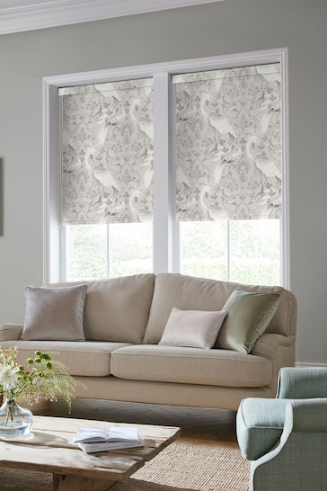 Laura Ashley Silver Tregaron Made to Measure Roller Blind