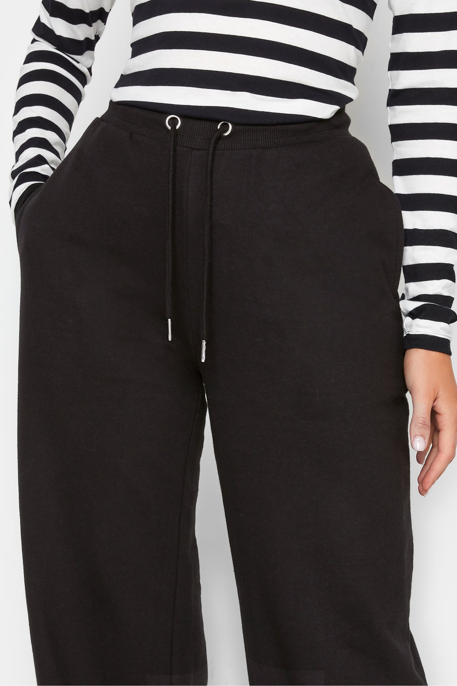 Long Tall Sally Black Wide Leg Joggers - Image 3 of 3